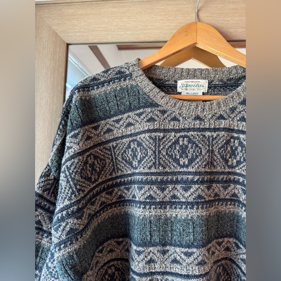 St. John’s Bay Cotton Blend Grandpa Core Knit Sweater XXL - Picture 3 of 4